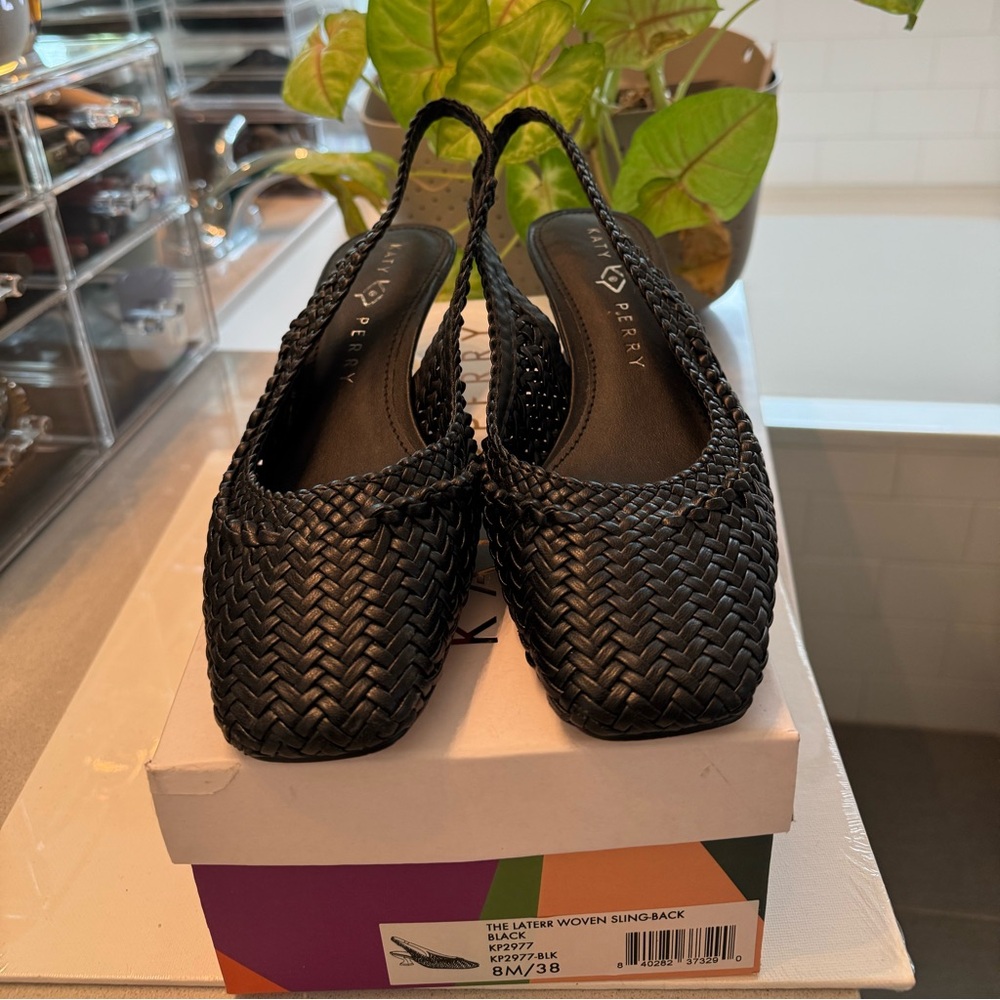 Katy Perry Laterr Woven Sling-back Pumps